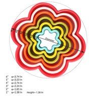 Cookie Cutters, MCIRCO Circle Cookie Cutter Set Multi-size Two-sided Round Cookie Cutters Biscuit Cutter Set Multi-color... N26