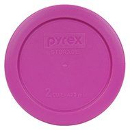Pyrex 7200-PC Round 2 Cup Storage Lid for Glass Bowls (6, Pink) N2