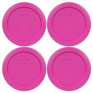 Pyrex 7200-PC Round 2 Cup Storage Lid for Glass Bowls (6, Pink) N4