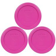 Pyrex 7200-PC Round 2 Cup Storage Lid for Glass Bowls (6, Pink) N5