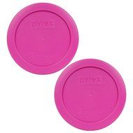 Pyrex 7200-PC Round 2 Cup Storage Lid for Glass Bowls (6, Pink) N6