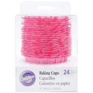 Wilton Ruffle Baking Cups, Standard, 24-Count, Pink