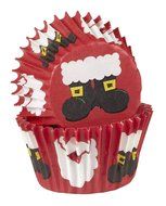 Wilton 415-1834 100-Pack Santa Baking Cup, Mini