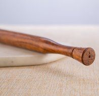 Rusticity Wood Rolling Pin for kitchen | Handmade | (14.5x1 in) N3