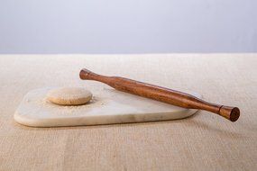Rusticity Wood Rolling Pin for kitchen | Handmade | (14.5x1 in) N4