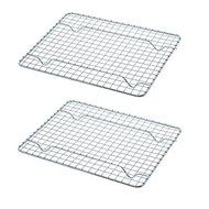 Update International Heavy-Duty 1/4 Size Cooling Rack, Wire Pan Grade, Commercial Grade, Oven-Safe, Chrome, 8...