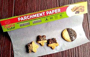 Parchment Paper / Baking Paper. FDA Approved - Sturdy Box with Sharp Cutter. 42 sq ft - 15&#039;&#039;X33 ft.