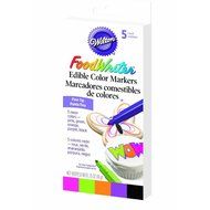 Wilton Set of 5 Bold Tip Food Writer Edible Color Markers, Primary Colors