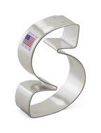 Ann Clark Letter S Cookie Cutter - 3.25 Inches - Tin Plated Steel