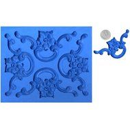 Silicone Mold, Floral Pull, 4/sheet