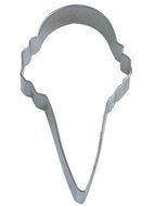 R&amp;M Cookie Cutter, 4-Inch, Ice Cream Cone, Tinplated Steel