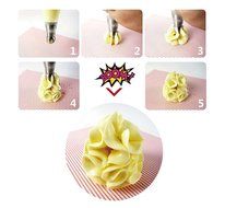 ilauke 108PCS Ball Tips Russian Icing Piping Nozzles Pastry Cake Cupcake Fondant Tools Set - 7 Sphere Ball Tips... N3