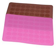 Dltsli 48 Capacity Silicone Macaron Macaroon Baking Mat Sheet DIY Mold - 2 pack