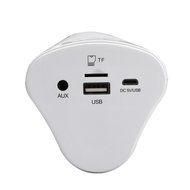 FSTgo WM1300 Ultra Slim Mini Portable Wireless Bluetooth Speaker (White) N2
