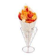 Conetek News Print Food Cone 10 inches 100 count box N4