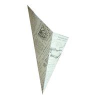 Conetek News Print Food Cone 10 inches 100 count box N5