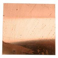 Lillypilly Copper Sheet Metal Square Azul Patina 24 Gauge - 3x3 Inch N2