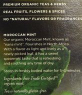 Organic Teas and Teasans, 1.4oz, Moroccan Mint, 18 per Box N5