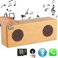 Sunshine-tipway&reg; Wireless Wooden Bluetooth Stereo Speaker Clock Kit with Alarm Function and LED Display Works... N7