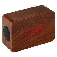 Sunshine-tipway&reg; Wireless Wooden Bluetooth Stereo Speaker Clock Kit with Alarm Function and LED Display Works... N13