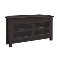 WE Furniture 44&quot; Cordoba Corner TV Stand Console, Espresso N2