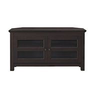 WE Furniture 44&quot; Cordoba Corner TV Stand Console, Espresso N6