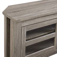 WE Furniture 44&quot; Cordoba Corner TV Stand Console, Espresso N10