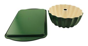 BergHOFF CooknCo Cookie Sheet and Bundt Pan Set, Orange N2