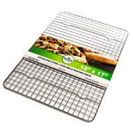 Oven Safe, Heavy Duty Stainless Steel Baking Rack &amp; Cooling Rack, 12 x 17 inches Fits Half Sheet Pan