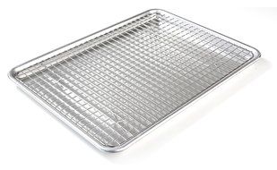 Oven Safe, Heavy Duty Stainless Steel Baking Rack &amp; Cooling Rack, 12 x 17 inches Fits Half Sheet Pan N6