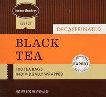 Farmer Brothers Decaf Tea Bags, Orange Pekoe &amp; Pekoe Tea - Black Tea, 100 count