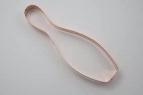 Large Bowling Pin Copper Cookie Cutter N3