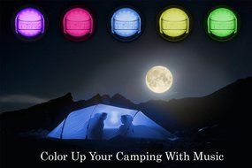 TRAKK Glow New Model App Enabled LED Bluetooth 4.0 Speaker &ndash; 360 Degree 20W &ndash; Weatherproof 30 Feet Long Distance... N3