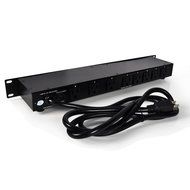PYLE PCO850 15 Amp Power Supply Conditioner with Rack Mountable Power Strip and Surge Protector with 9 Outlets N3