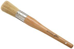 Ateco Round Pastry Brush with White Bristles, 3/8 Inch Diameter N4