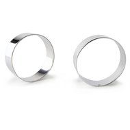 Bakerpan Stainless Steel Cookie Cutter Round Biscuit Set of 2