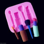 Bingirl Silicone Mold Woman Makeup Cosmetic Lipstick Baking Fondant Cake Docarating Tool N2