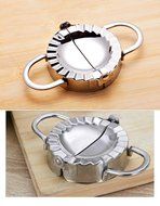 Dumpling Maker, Kootips 2Pcs/set Artmice Stainless Steel Dumpling Maker and Dough Press for Home Kitchen, Stainless...