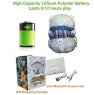 11.8 Inches Multifunctional Teddy Bear Plush Toy Bluetooth Wireless Micro SD Memory Card Stereo Speaker w/ FM... N4