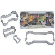 Dog Bone Tin Cookie Cutter 4 Pc Set L1906