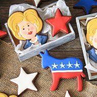 Hillary Clinton Cookie and Fondant Cutter - Ann Clark - 4.1 Inches - US Tin Plated Steel N2