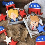 Hillary Clinton Cookie and Fondant Cutter - Ann Clark - 4.1 Inches - US Tin Plated Steel N4