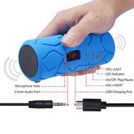 Transwin 958C Waterproof Wireless Bluetooth Speaker with Microphone - Blue N3