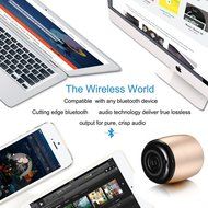Ultra Portable Bluetooth Speaker by BOOMER VIVI Small Metallic Body 3W Bass Dynamic Sound Compact Design With... N18