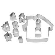 Gingerbread House Cookie Cutter Kit - 10 Piece Set