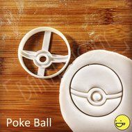 Pokeball Cookie cutter: Beautifully detailed classic pokemon inspired biscuit cutter!