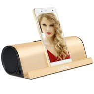 LuguLake II 10Watt Portable Bluetooth Speaker with 4000mAh External Battery Pack, Aluminum Stand Dock for iPhone...