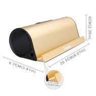 LuguLake II 10Watt Portable Bluetooth Speaker with 4000mAh External Battery Pack, Aluminum Stand Dock for iPhone... N9