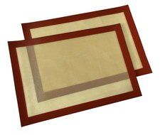 YoYo Moon Silicone Baking Mat Cookie Baking Sheet Set (2) - Non Stick Cookie Sheets Bake Mat Professional Grade