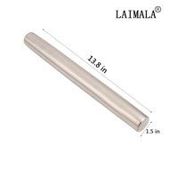 LAIMALA Stainless Steel Rolling Pin Baker Metal Rolling Pin with 13.5&quot; N6